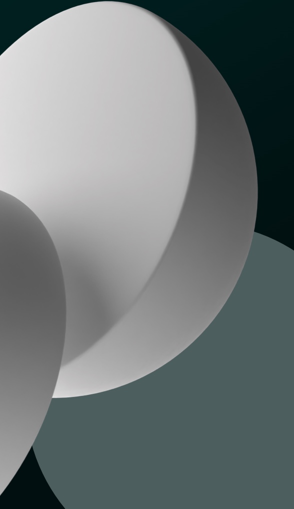 Abstract half sphere shapes